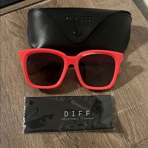 Diff Eyewear Bold Red Sunglasses